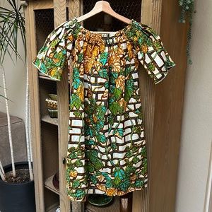Vintage Veritable Wax Hollandais African Print Dress